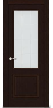 Межкомнатная дверь Ситидорс Малахит-1 Венге Со стеклом