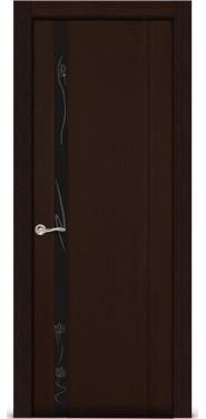 Межкомнатная дверь Ситидорс  Бриллиант-1 Венге Со стеклом
