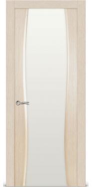 Межкомнатная дверь Ситидорс  Жемчуг-2 Беленый дуб Со стеклом