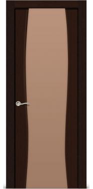 Межкомнатная дверь Ситидорс  Жемчуг-2 Венге Со стеклом