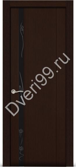 Межкомнатная дверь Ситидорс  Бриллиант-1 Венге Со стеклом