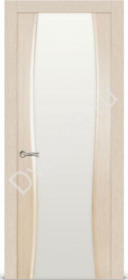 Межкомнатная дверь Ситидорс  Жемчуг-2 Беленый дуб Со стеклом